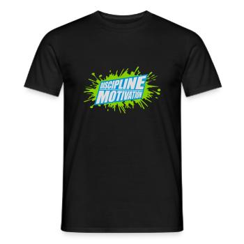 discipline over motivation Zitat - Männer T-Shirt - Schwarz - Vorne - AI Model Male 178 light (178cm)