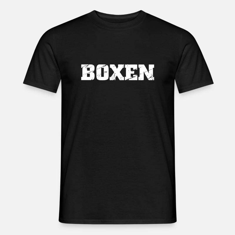 Boxen - Männer T-Shirt - Schwarz