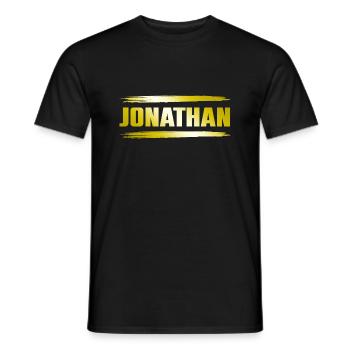 Jonathan - Männer T-Shirt - Schwarz - Vorne - AI Model Male 178 light (178cm)
