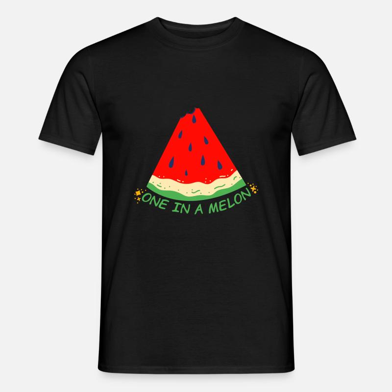 Melone - Männer T-Shirt - Schwarz