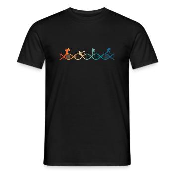 rugby is in my DNA - Men's T-Shirt - black - Front - AI Model Male 178 light (178cm)