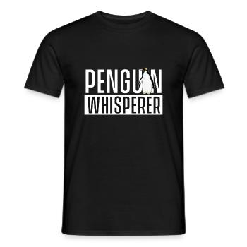 Penguin Whisperer - Observateur d’oiseaux Penguin Lover - T-shirt homme - noir - Devant - AI Model Male 178 light (178cm)