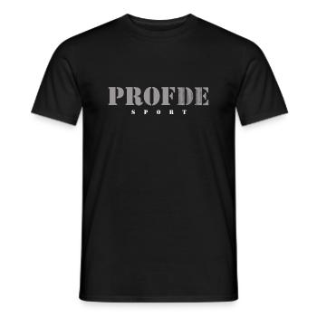 Sports teacher - Men's T-Shirt - black - Front - AI Model Male 178 light (178cm)