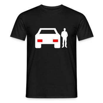 Voiture - T-shirt homme - noir - Devant - AI Model Male 178 light (178cm)
