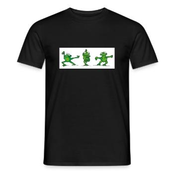 Sei kein Frosch - mach Tai Chi - Männer T-Shirt - Schwarz - Vorne - AI Model Male 178 light (178cm)