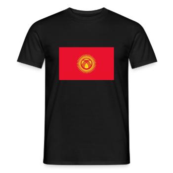 Kirgisistan-Flagge - Männer T-Shirt - Schwarz - Vorne - AI Model Male 178 light (178cm)