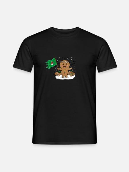 Lebkuchen Revolution Anti Weihnachten Geschenk - Mænd T-shirt - sort