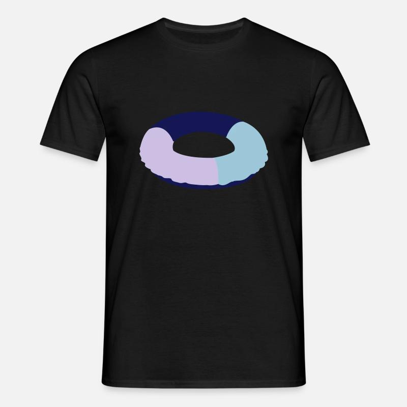 schwimmring - Männer T-Shirt - Schwarz