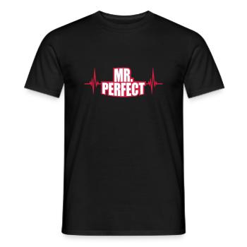 ECG Mr Parfait - T-shirt homme - noir - Devant - AI Model Male 178 light (178cm)