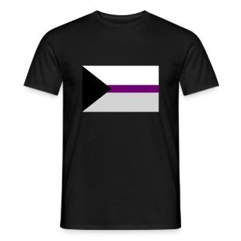 LGBT Demisexual - Men's T-Shirt - black - Front - AI Model Male 178 light (178cm)