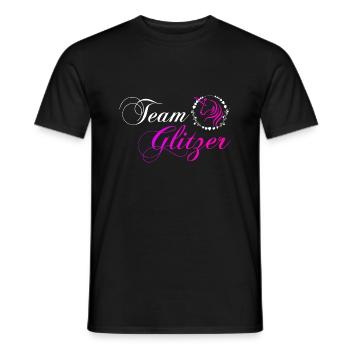 Team Glitzer - Männer T-Shirt - Schwarz - Vorne - AI Model Male 178 light (178cm)