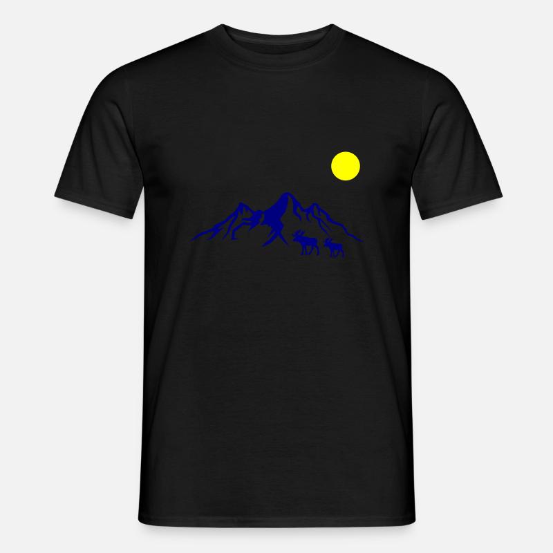 mountains elche - Men's T-shirt - black