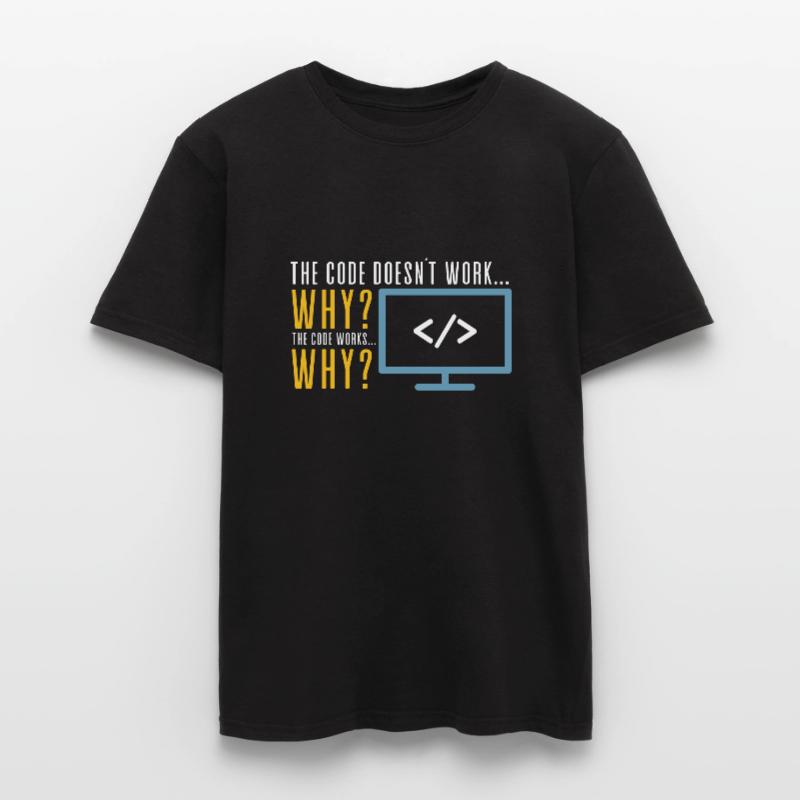 Code Coder Programmierer Software Coding Nerd Männer T-Shirt
