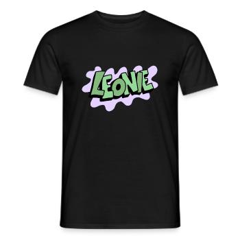 Grafitti Nom Leonie - T-shirt homme - noir - Devant - AI Model Male 178 light (178cm)