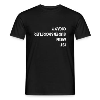 Mein Supersportler Okay I Motorradfahrer Motorrad - Männer T-Shirt - Schwarz - Vorne - AI Model Male 178 light (178cm)