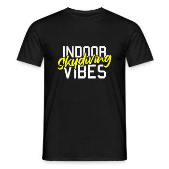 Indoor Skydiving - Men's T-Shirt - black - Front - AI Model Male 178 light (178cm)