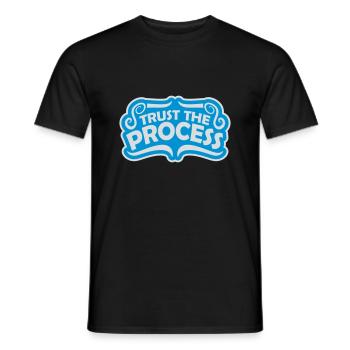 trust the process Quote - Men's T-Shirt - black - Front - AI Model Male 178 light (178cm)
