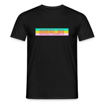 Berlin Bunt - Männer T-Shirt - Schwarz - Vorne - AI Model Male 178 light (178cm)