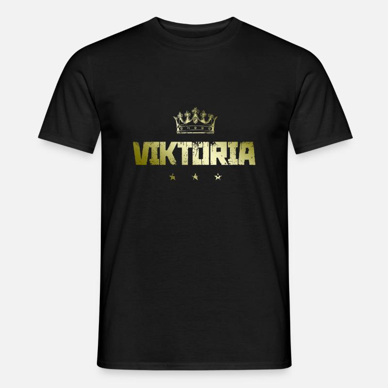 Viktoria - Männer T-Shirt - Schwarz