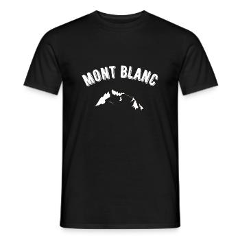 Mont Blanc - Männer T-Shirt - Schwarz - Vorne - AI Model Male 178 light (178cm)