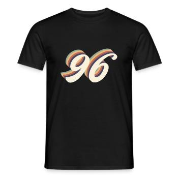 Jahrgang zum 96-jährigen Jubiläum - Männer T-Shirt - Schwarz - Vorne - AI Model Male 178 light (178cm)