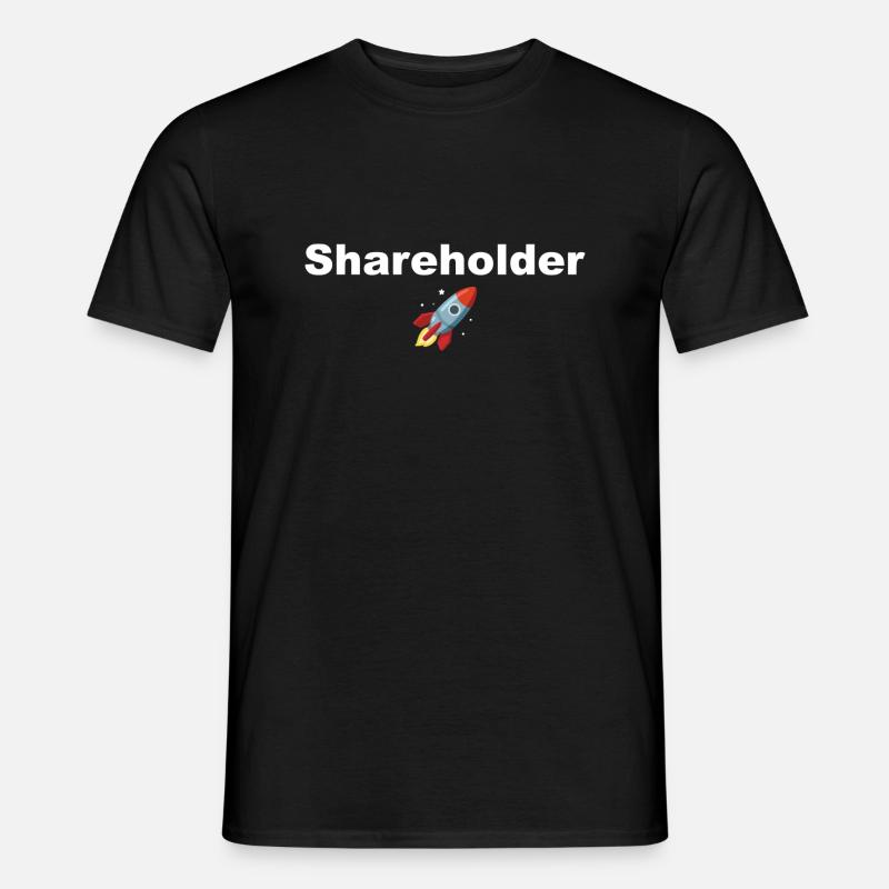 Shareholder - Männer T-Shirt - Schwarz