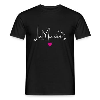 Team de la mariée - T-shirt homme - noir - Devant - AI Model Male 178 light (178cm)
