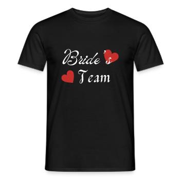 Das Team der Braut - Männer T-Shirt - Schwarz - Vorne - AI Model Male 178 light (178cm)