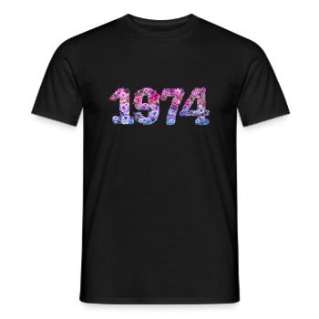 50e anniversaire vintage rétro Né en 1973 Anniversaire - T-shirt homme - noir - Devant - AI Model Male 178 light (178cm)