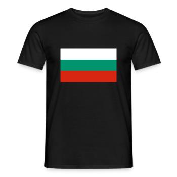 Bulgarie - T-shirt homme - noir - Devant - AI Model Male 178 light (178cm)