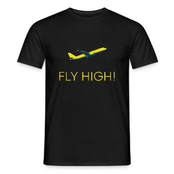 AVIONS - T-shirt homme - noir - Devant - AI Model Male 178 light (178cm)