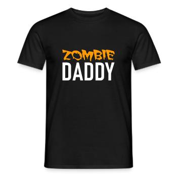 Zombie Daddy - Halloween - Pumpkin - Witch - Horror - Men's T-Shirt - black - Front - AI Model Male 178 light (178cm)