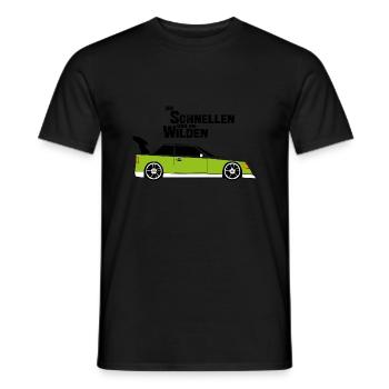 The Fast and the Wild /Car Tuning T-Shirt - Men's T-Shirt - black - Front - AI Model Male 178 light (178cm)