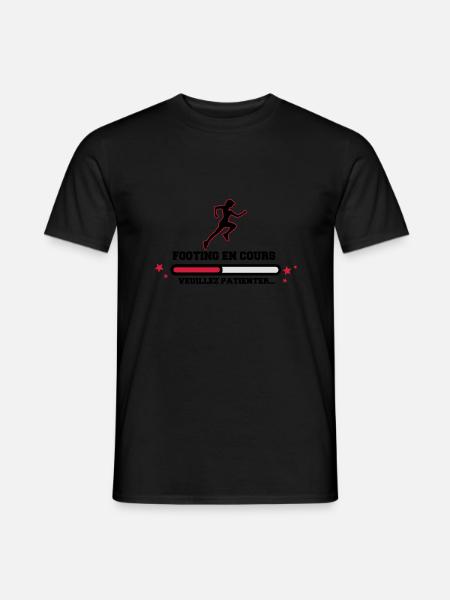 FOOTING EN COURS WOMAN - T-shirt homme - noir
