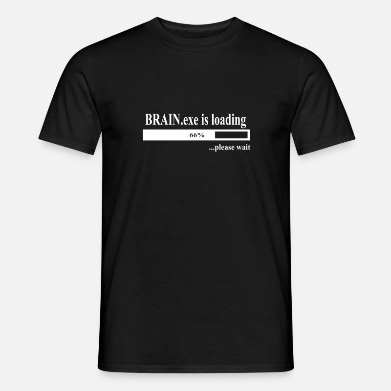 Brain.Exe is loading - Männer T-Shirt - Schwarz