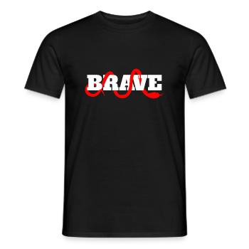 Tapfere Schlange - Männer T-Shirt - Schwarz - Vorne - AI Model Male 178 light (178cm)