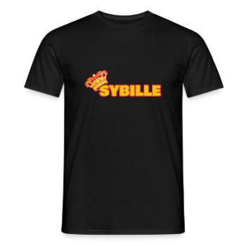 Krone für Sybille Bille Vorname - Männer T-Shirt - Schwarz - Vorne - AI Model Male 178 light (178cm)