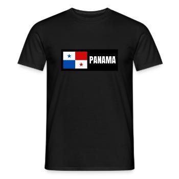 Drapeau du Panama - T-shirt homme - noir - Devant - AI Model Male 178 light (178cm)