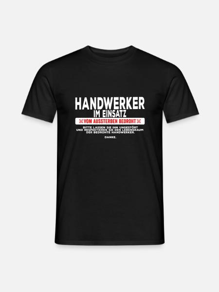 handwerker im einsatz - Männer T-Shirt - Schwarz