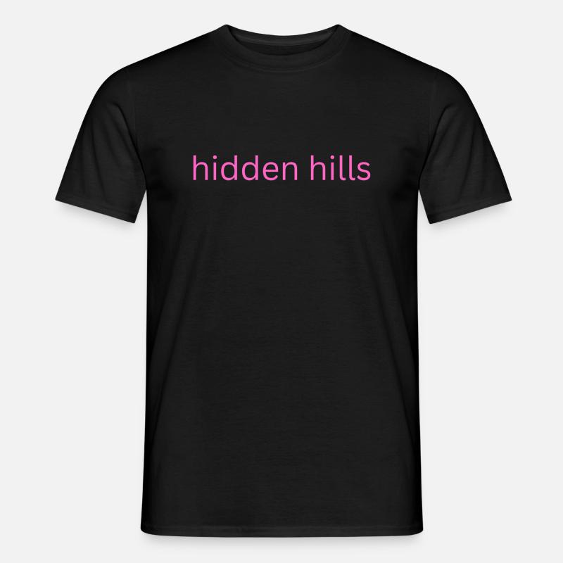 hidden hills 5 - Männer T-Shirt - Schwarz