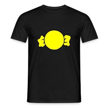 Bonbon - Männer T-Shirt - Schwarz - Vorne - AI Model Male 178 light (178cm)