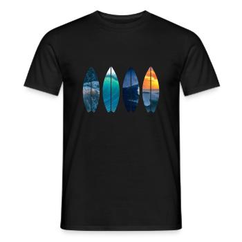 Surf surfer gift Vintage - Men's T-Shirt - black - Front - AI Model Male 178 light (178cm)