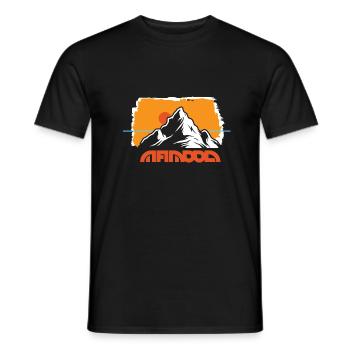Outddor Horizon derrière la montagne - T-shirt homme - noir - Devant - AI Model Male 178 light (178cm)