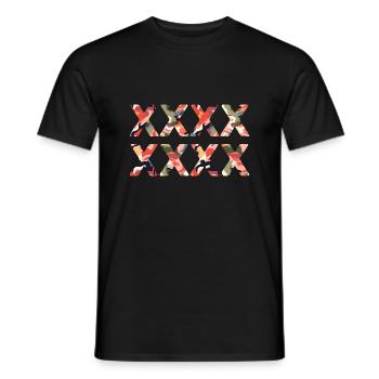XXXXXXXX - Men's T-Shirt - black - Front - AI Model Male 178 light (178cm)