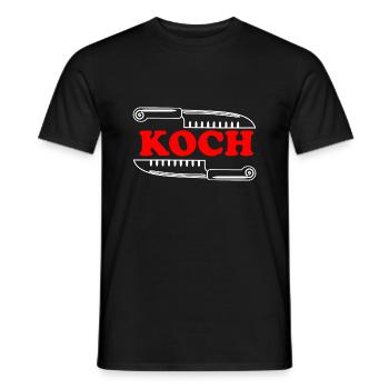 Koch - Männer T-Shirt - Schwarz - Vorne - AI Model Male 178 light (178cm)
