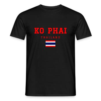 Ko Phai Thaïlande - T-shirt homme - noir - Devant - AI Model Male 178 light (178cm)