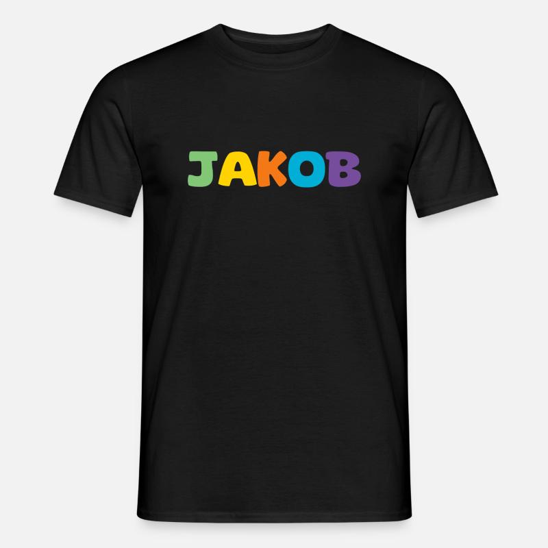 Name - Jakob - Männer T-Shirt - Schwarz
