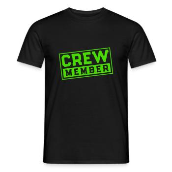Membre d’équipage - T-shirt homme - noir - Devant - AI Model Male 178 light (178cm)
