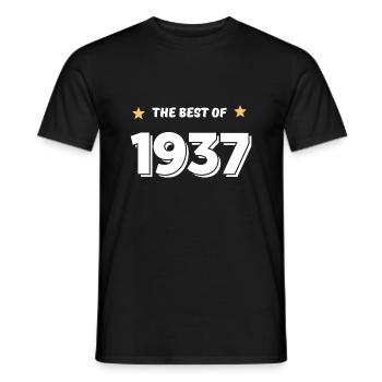 Das Beste von 1937 - Männer T-Shirt - Schwarz - Vorne - AI Model Male 178 light (178cm)