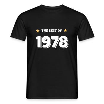 Best of 1978 - T-shirt homme - noir - Devant - AI Model Male 178 light (178cm)
